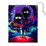 Rick And Morty In Outer Space Drawstring Pouch (5XL) Front