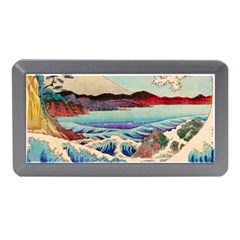 Wave Japanese Mount Fuji Woodblock Print Ocean Memory Card Reader (mini) by Salman4z