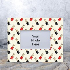 Nail Manicure White Tabletop Photo Frame 4 x6  by SychEva