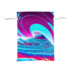 Tsunami Waves Ocean Sea Nautical Nature Water 3 Lightweight Drawstring Pouch (s) by Jancukart