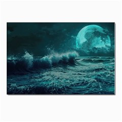 Waves Ocean Sea Tsunami Nautical 2 Postcard 4 x 6  (pkg Of 10) by Jancukart