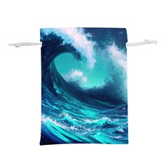 Tsunami Tidal Wave Ocean Waves Sea Nature Water Lightweight Drawstring Pouch (s) by Jancukart