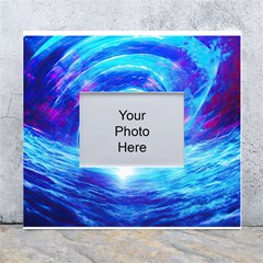 Tsunami Waves Ocean Sea Nautical Nature Water Art Work White Wall Photo Frame 5  X 7  by Jancukart