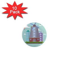 Amsterdam Landmark Landscape 1  Mini Magnet (10 Pack)  by Sudheng