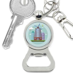 Amsterdam Landmark Landscape Bottle Opener Key Chain by Sudheng