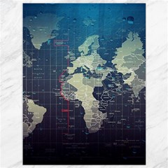 Vintage World Map Illustration Artwork Water Drop Digital Art Arts Canvas 36  X 48  by Sudheng