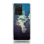 Vintage World Map Illustration Artwork Water Drop Digital Art arts Samsung Galaxy S20 Ultra 6.9 Inch TPU UV Case Front