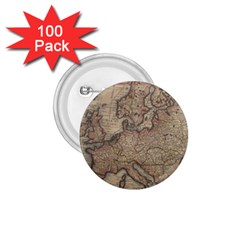 Vintage Europe Map 1 75  Buttons (100 Pack)  by Sudheng