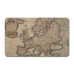 Vintage Europe Map Magnet (rectangular) by Sudheng