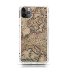 Vintage Europe Map Iphone 11 Pro Max 6 5 Inch Tpu Uv Print Case by Sudheng