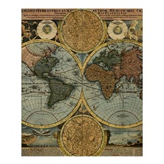 Vintage World Map Shower Curtain 60  X 72  (medium)  by Sudheng