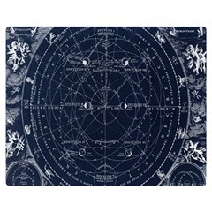 Vintage Astrology Poster Two Sides Premium Plush Fleece Blanket (medium) by ConteMonfrey