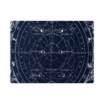 Vintage astrology poster Premium Plush Fleece Blanket (Mini) 35 x27  Blanket Front