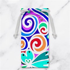 Crazy Pop Art - Doodle Circles   Jewelry Bag by ConteMonfrey