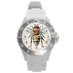 Bee Beekeeping Round Plastic Sport Watch (l) by Simbadda