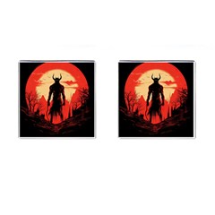 Demon Halloween Cufflinks (square) by Simbadda
