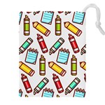 Seamless Pixel Art Pattern Drawstring Pouch (5XL) Front