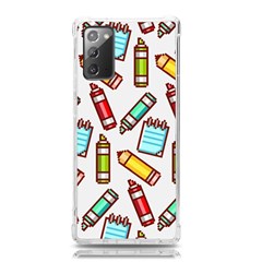 Seamless Pixel Art Pattern Samsung Galaxy Note 20 Tpu Uv Case by Amaryn4rt