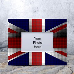 Union Jack Flag British Flag White Tabletop Photo Frame 4 x6  by Celenk