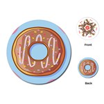 Dessert Food Donut Sweet Decor Chocolate Bread Playing Cards Single Design (Round) Front