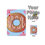 Dessert Food Donut Sweet Decor Chocolate Bread Playing Cards 54 Designs (Mini) Front - DiamondA