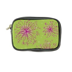 Dandelion Flower Background Nature Flora Drawing Coin Purse by Uceng