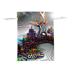 Abstract Art Psychedelic Art Experimental Lightweight Drawstring Pouch (s) by Uceng