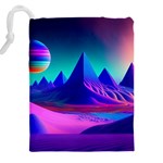Fantasy Universe Art Wallpaper Artwork Drawstring Pouch (4XL) Back