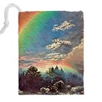 Abstract Art Psychedelic Arts Experimental Drawstring Pouch (4XL) Back