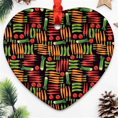 Vegetable Heart Ornament (two Sides) by SychEva