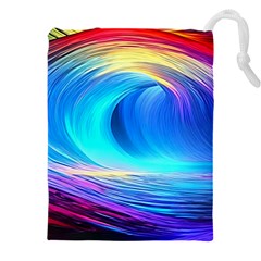 Art Fantasy Painting Colorful Pattern Design Drawstring Pouch (4xl) by Ravend