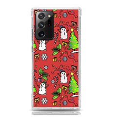 Santa Snowman Gift Holiday Christmas Cartoon Samsung Galaxy Note 20 Ultra Tpu Uv Case by Ravend