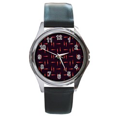Hot Peppers Round Metal Watch by SychEva