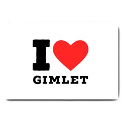 I Love Gimlet Large Doormat by ilovewhateva