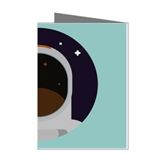 Astronaut Space Astronomy Universe Mini Greeting Cards (pkg Of 8) by Salman4z