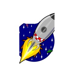 Rocket Ship Launch Vehicle Moon Iphone 14 Pro Black Uv Print Case by Salman4z