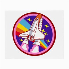 Badge Patch Pink Rainbow Rocket Small Glasses Cloth by Salman4z