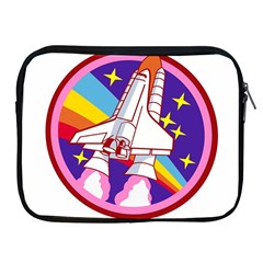 Badge Patch Pink Rainbow Rocket Apple Ipad 2/3/4 Zipper Cases by Salman4z