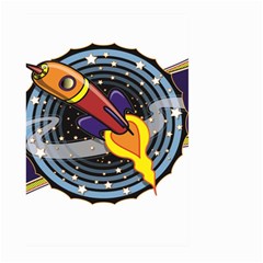 Rocket Space Clipart Illustrator Large Garden Flag (two Sides) by Salman4z