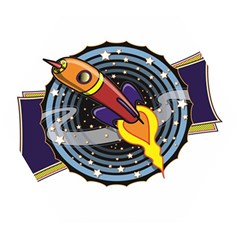 Rocket Space Clipart Illustrator Wooden Puzzle Hexagon by Salman4z