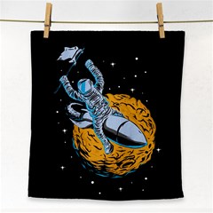 Astronaut Planet Space Science Face Towel by Salman4z