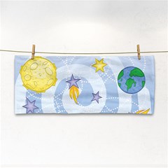 Science Fiction Outer Space Hand Towel by Salman4z