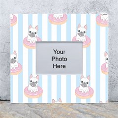 French Bulldog Dog Seamless Pattern White Wall Photo Frame 5  X 7  by Salman4z