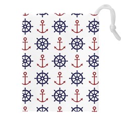 Nautical Seamless Pattern Drawstring Pouch (4xl) by Salman4z