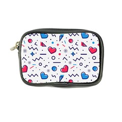 Hearts Seamless Pattern Memphis Style Coin Purse by Salman4z