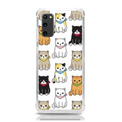 Cat Kitten Seamless Pattern Samsung Galaxy S20 6 2 Inch Tpu Uv Case by Salman4z