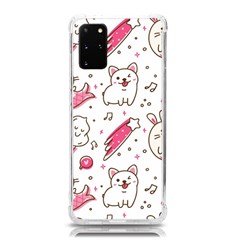 Cute Animal Seamless Pattern Kawaii Doodle Style Samsung Galaxy S20plus 6 7 Inch Tpu Uv Case by Salman4z