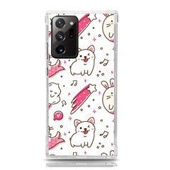 Cute Animal Seamless Pattern Kawaii Doodle Style Samsung Galaxy Note 20 Ultra Tpu Uv Case by Salman4z