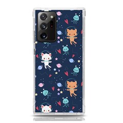 Cute-astronaut-cat-with-star-galaxy-elements-seamless-pattern Samsung Galaxy Note 20 Ultra Tpu Uv Case by Salman4z
