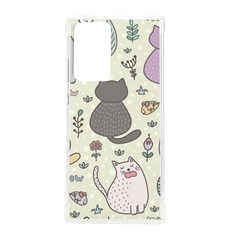 Funny Cartoon Cats Seamless Pattern Samsung Galaxy Note 20 Ultra Tpu Uv Case by Salman4z
